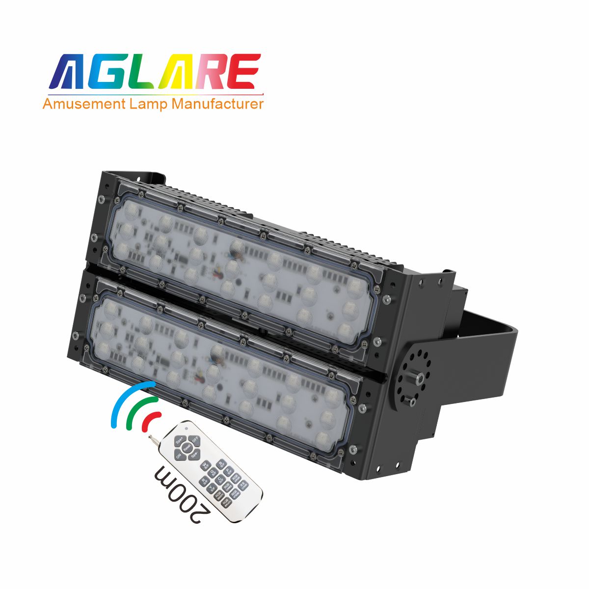100W LED彩色泛光灯 RGB投光灯带？？仄