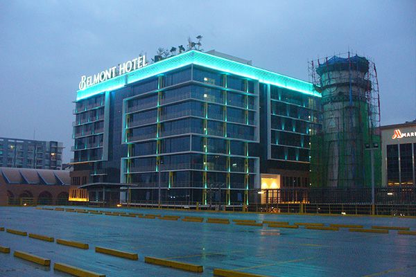 豪门国际官网照明的户外装饰灯用在菲律宾旅馆工程项目